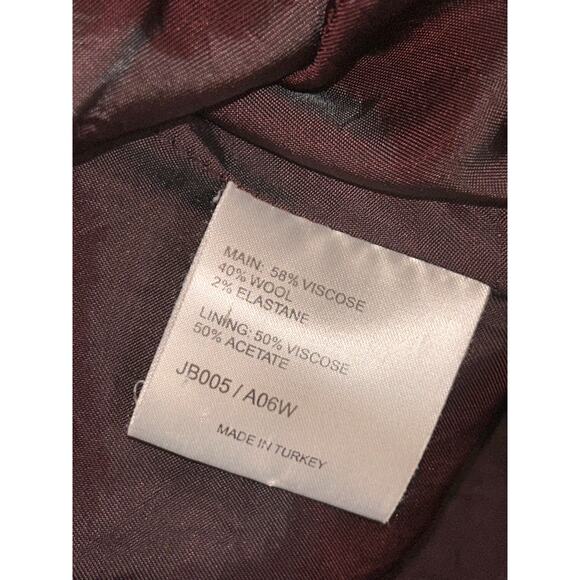 Karen Millen Preppy Academia Black Stretch Double Button Notched Lapel Blazer - Picture 8 of 9